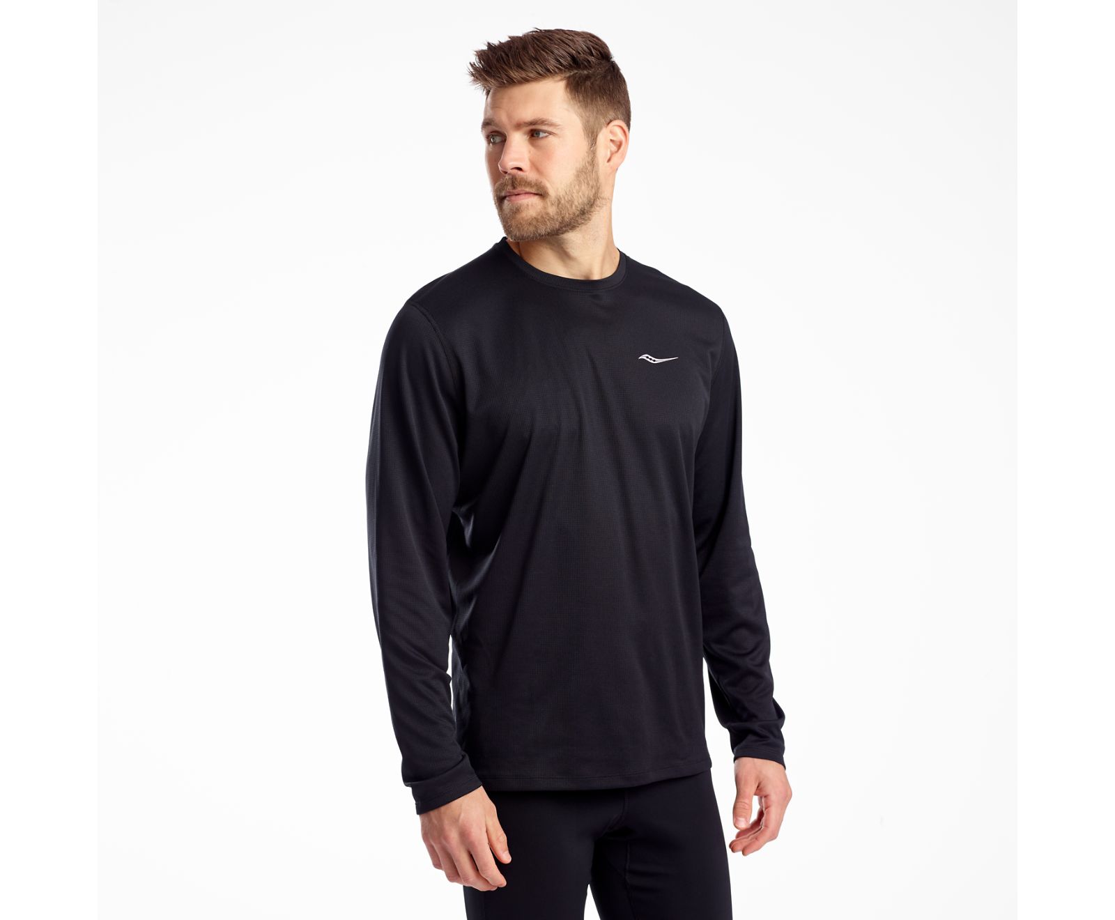 Saucony Stopwatch Long Sleeve Skjorta Herr Svarta | Sverige 659FDN